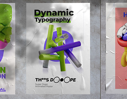 Project thumbnail - 3D Typography Posters