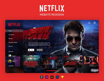 Netflix Website Redesign
