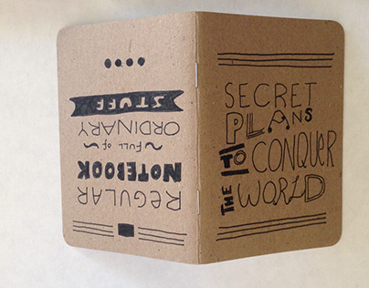 Regular notebook full of secret plans