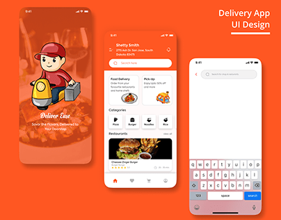 Food Deliver App UI Design