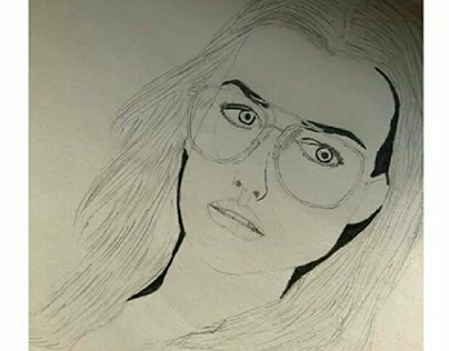 Anne Hathaway Sketch.