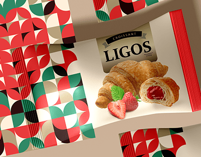 LIGOS/ Croissant packaging #rebranding