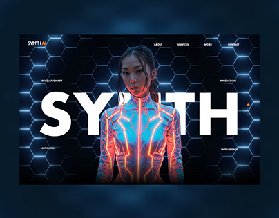 Synth Ai Web Ui Landing Page Design