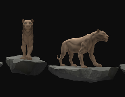 Lion sculpt