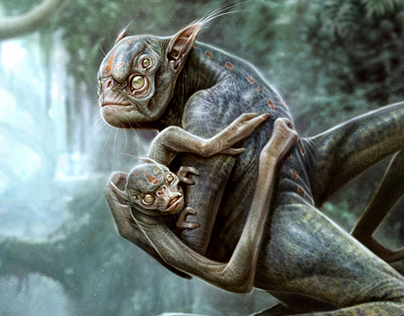 alien monkeys behance