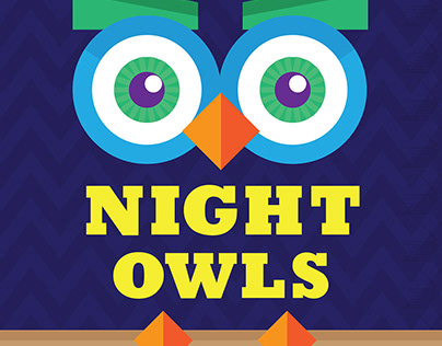 Poster Design – Priddy Library Night Owls