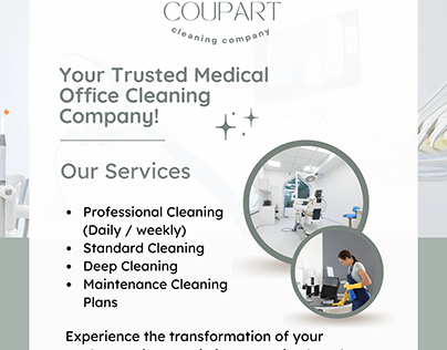 Commercial Cleaning Flyer for Coupart Cleaning CO