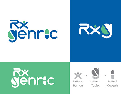 Project thumbnail - Rx Genric Branding, Logo, Visual Identity