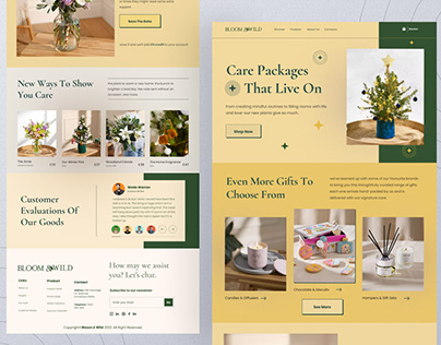 Gift & Flower Shop Landing Page