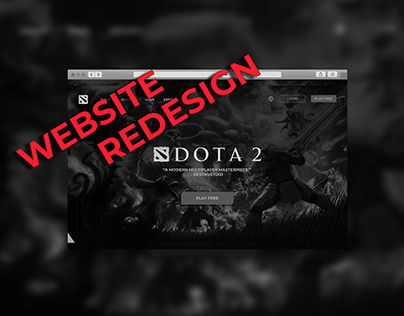 Website redesign Dota 2