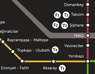 Istanbul Tube Map Redesign