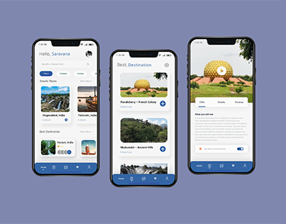 Travel App Design | UI Design