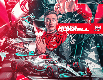 George Russell Mercedes 2022 F1 Poster