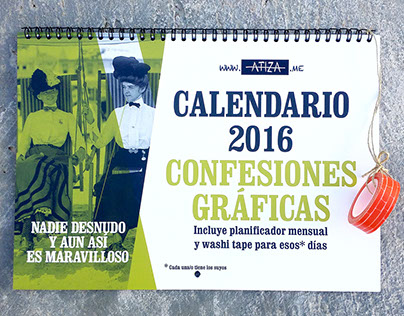 Calendario #ConfesionesGráficas 2016