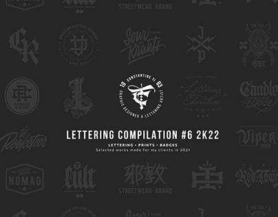 Lettering compilation #6 2K22 /Lettering-prints-badges/