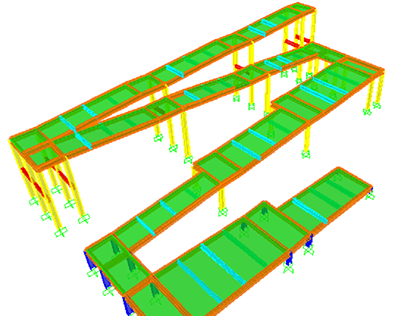 Steel ramp: structural analysis and design