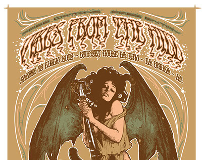 "Vibes From The Hill" 2nd Version Gig Poster
