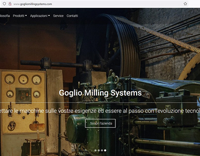 Sito web per azienda Goglio Milling Systems