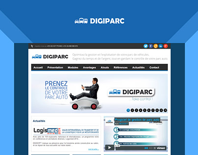 DIGIPARC: Website design & development project (2014)
