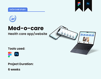 Med-o-care - Health care app ux/ui case study