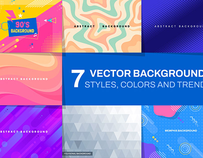 Project thumbnail - 7 trending vector backgrounds