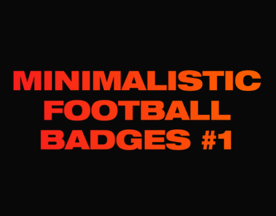 Minimalistic Football Badges #1 (PL, La Liga, Bundes..)