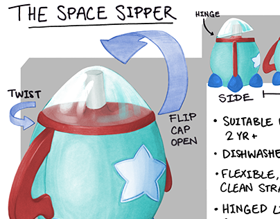 Space Sipper Sippy Cup Concept