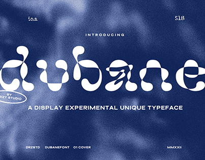 Dubane – Experimental Unique Font