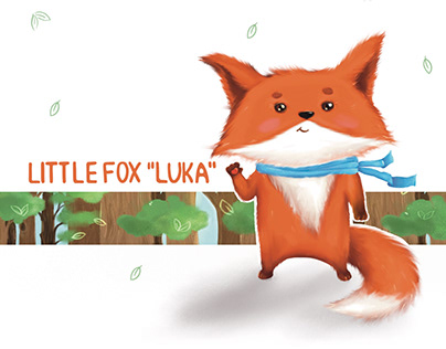 CHARACTER DESIGN LITTLE FOX “LUKA” | STICKERS