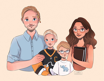 family portrait commission