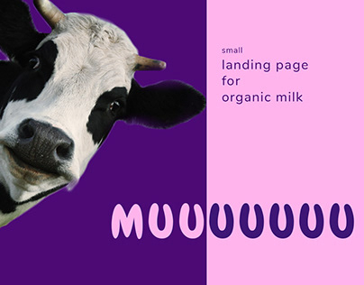 Landing Page for Organic Milk