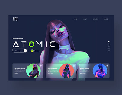 Atomic 10 V2 Web Ui Landing Page Design