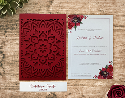 Marsala Wedding Invitation