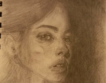 Portrait sketch of Gracie Abrams