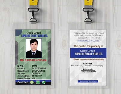 Corporate ID Card Design