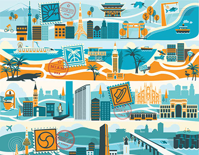 Illustrated Cities for Citizen Bike®
