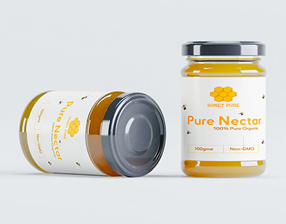 Honey Pure- Honey Packaging Design