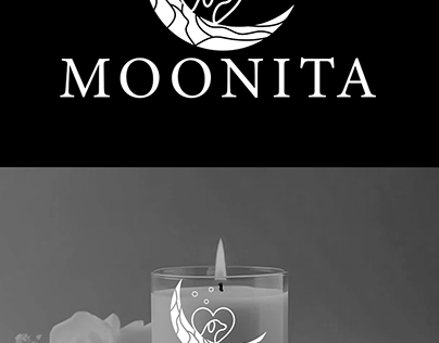 [estudo] Logo - Moonita Velas Aromaticas