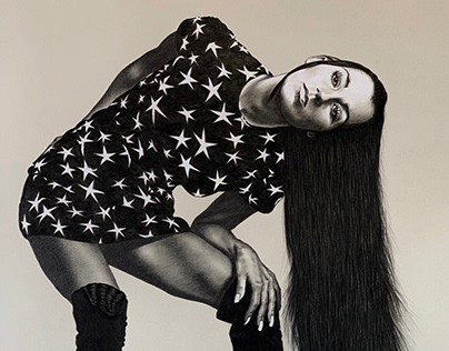 Cher, Pencil Drawing