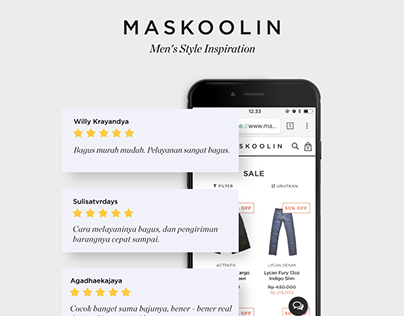 Interface testimonial Maskoolin