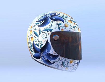 Helmet Design / Botanical Illustration