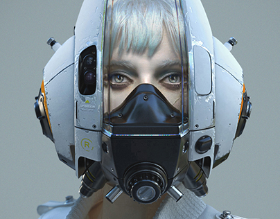 Sci-fi helmets
