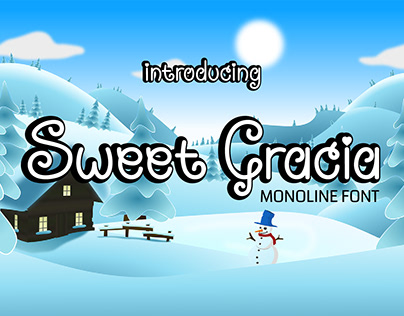 Sweet Gracia - Monoline Font