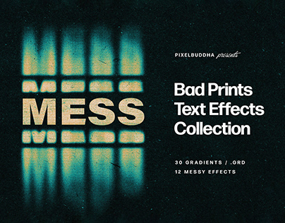 Printed Mess Text & Logo Effects