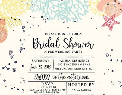 Bridal Shower - Invitation Card