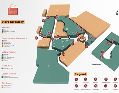 Sheridan Centre Re-brand + 3D Mall Map
