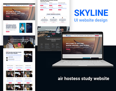 UI/UX design for air hostess and pilot website