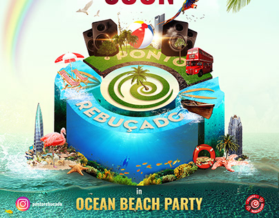 Ocean Beach Party - Creative Artwork