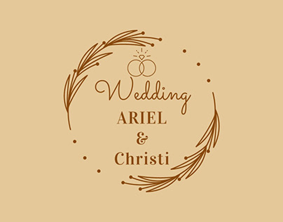 Wedding Ariel & Christi Logo Design