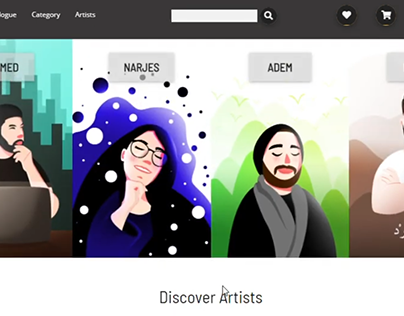 Artists Platform - Web Design and Development - D'Art